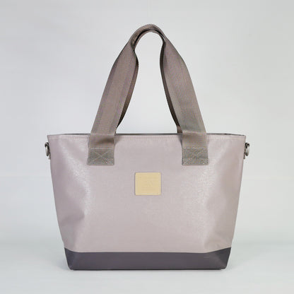 【KEVIN】グレー（GRAY）カラーのPVCコーティングポリエステルトートバッグ