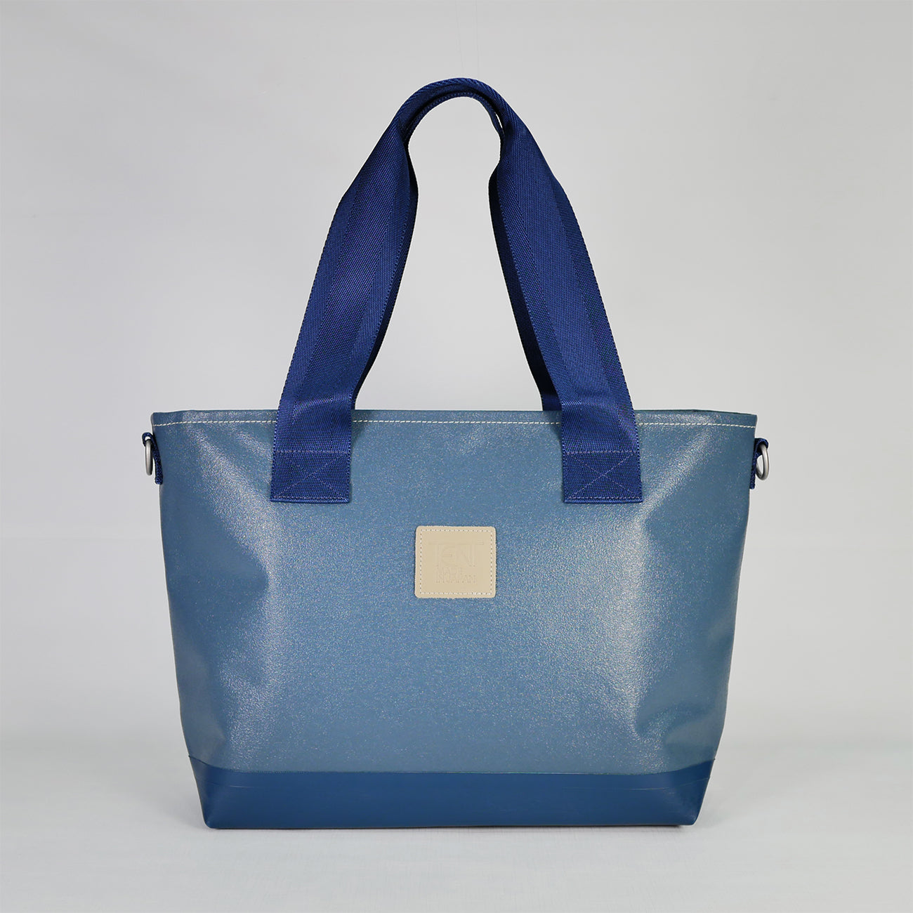 【KEVIN】ネイビー（NAVY）カラーのPVCコーティングポリエステルトートバッグ